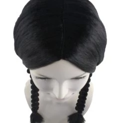 HPO Women's Native American Braided Womens Wig |Black Traditional TV/Movie Cosplay Halloween Wig | Premium Breathable Capless Cap