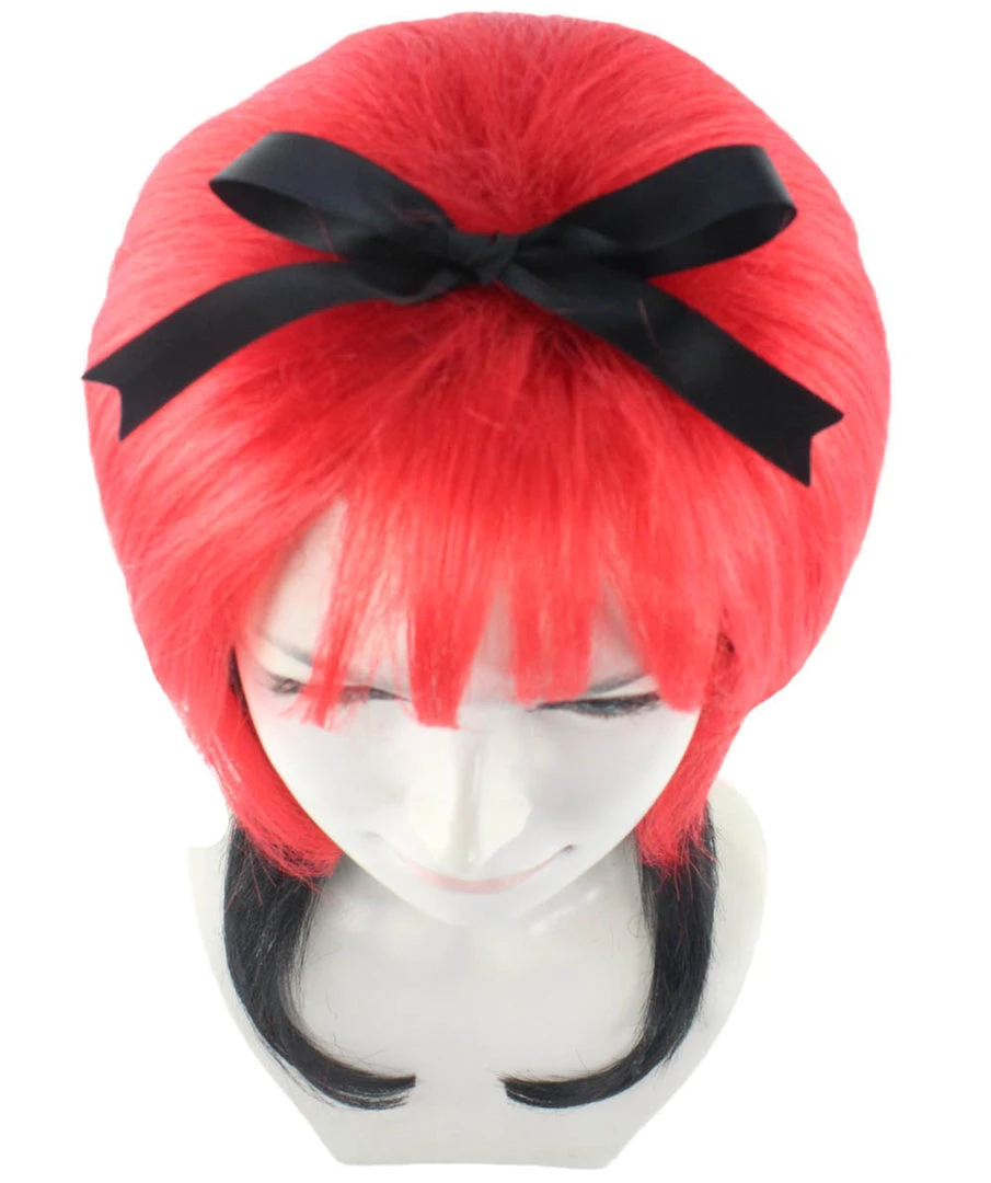 HPO Red Black Devil Women's Wig | Party Ready Fancy Cosplay Halloween Wig | Premium Breathable Capless Cap 7 HPO Red Black Devil Women's Wig | Party Ready Fancy Cosplay Halloween Wig | Premium Breathable Capless Cap