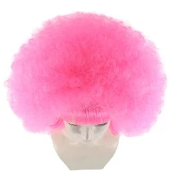HPO Sweetie Pink Bubble Afro Clown Womens Wig | Sexy Cosplay Party Halloween Wig | Premium Breathable Capless Cap Women's 15 HPO Sweetie Pink Bubble Afro Clown Womens Wig | Sexy Cosplay Party Halloween Wig | Premium Breathable Capless Cap Women's