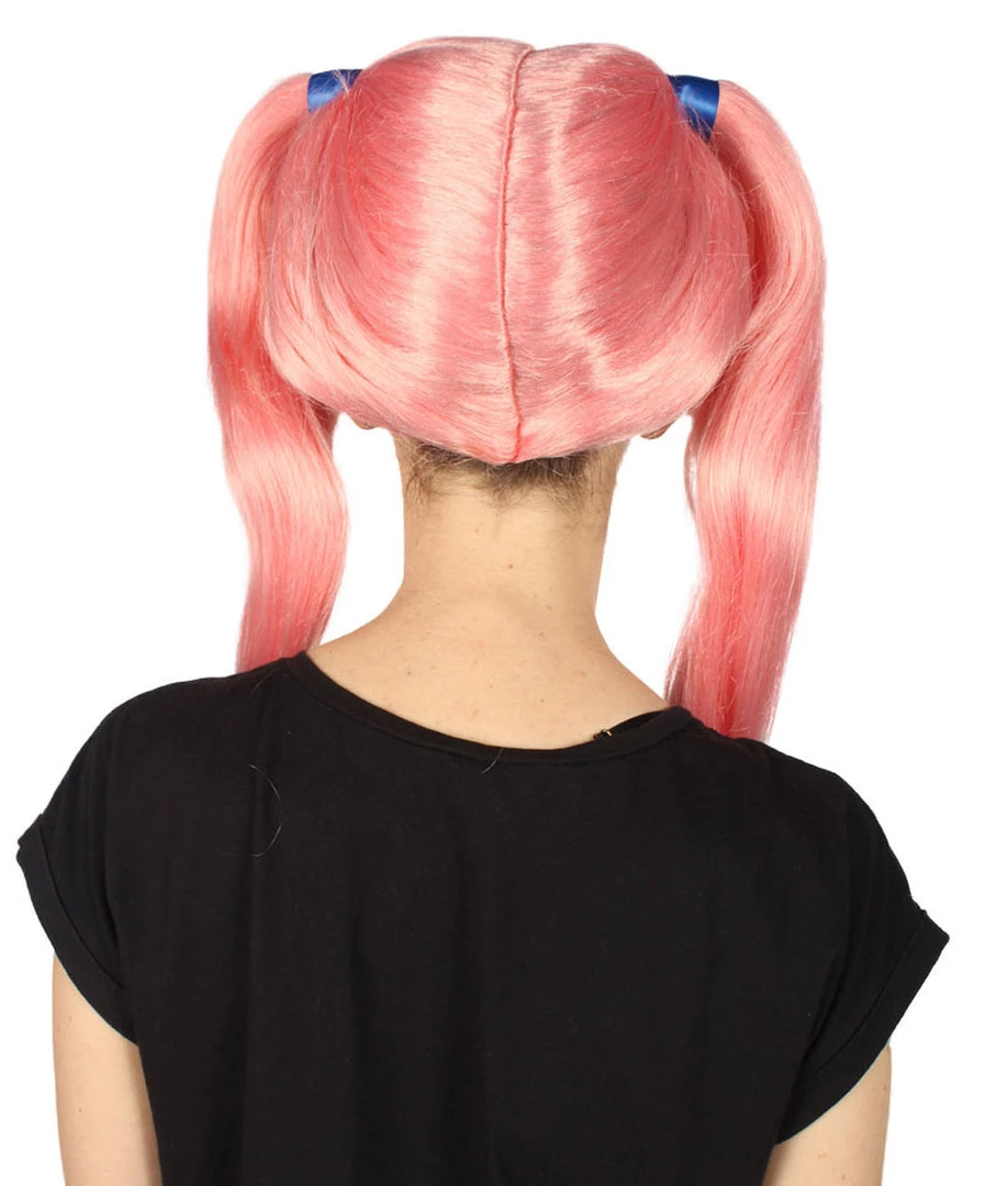 HPO Women's Womens Medium Rag Doll Pink Wig | Premium Breathable Capless Cap 4 HPO Women's Womens Medium Rag Doll Pink Wig | Premium Breathable Capless Cap