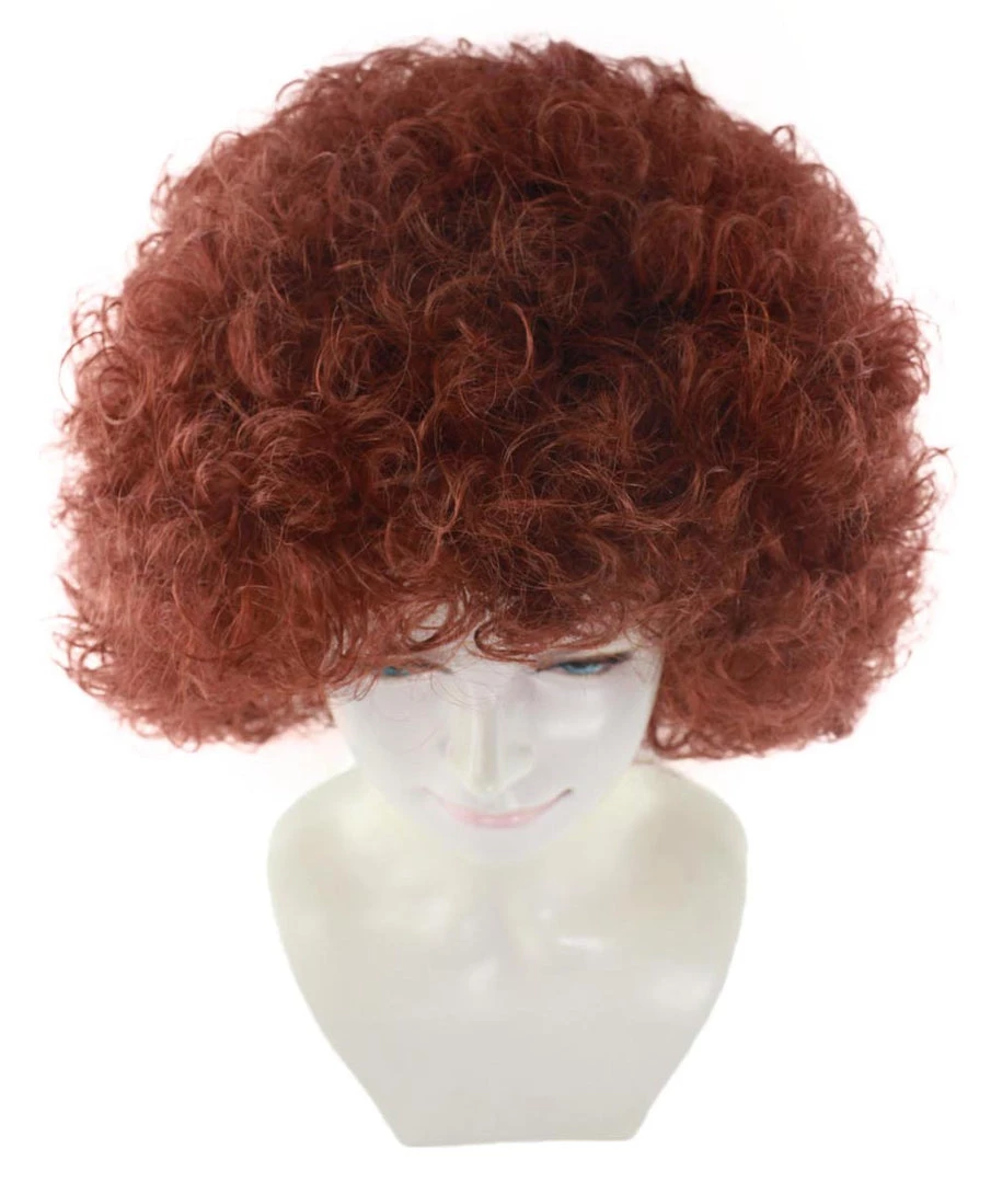 HPO Burgundy Afro Unisex Wig | Super Size Jumbo Party Event Ready Cosplay Halloween Wig Women's 7 HPO Burgundy Afro Unisex Wig | Super Size Jumbo Party Event Ready Cosplay Halloween Wig Women's