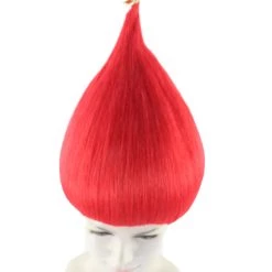 HPO Women's Bright Red Elf Wig W/ Bell | Christmas Wigs | Premium Breathable Capless Cap 15 HPO Women's Bright Red Elf Wig W/ Bell | Christmas Wigs | Premium Breathable Capless Cap