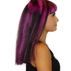 HPO Spider Black And Purple Wig | Horror Cosplay Halloween Wig | Premium Breathable Capless Cap 10 HPO Spider Black And Purple Wig | Horror Cosplay Halloween Wig | Premium Breathable Capless Cap