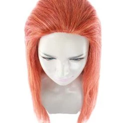 HPO Women's Inhumans Medusa Wig | Coral Orange Pumpkin Long Straight Wig | Premium Breathable Capless Cap 15 HPO Women's Inhumans Medusa Wig | Coral Orange Pumpkin Long Straight Wig | Premium Breathable Capless Cap