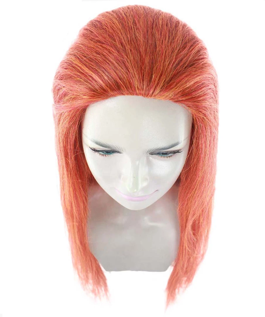 HPO Women's Inhumans Medusa Wig | Coral Orange Pumpkin Long Straight Wig | Premium Breathable Capless Cap 7 HPO Women's Inhumans Medusa Wig | Coral Orange Pumpkin Long Straight Wig | Premium Breathable Capless Cap