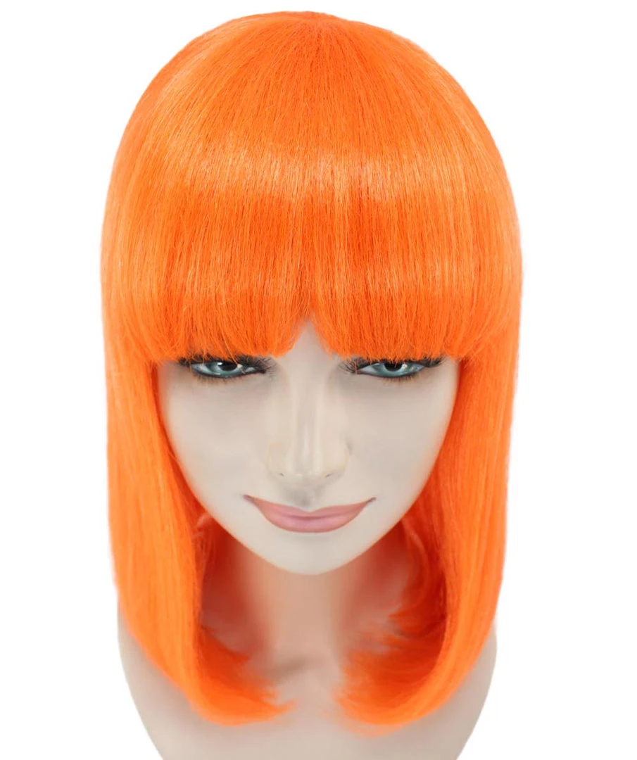 HPO Pageboy Orange Wig | Party Ready Fancy Cosplay Halloween Wig | Premium Breathable Capless Cap 8 HPO Pageboy Orange Wig | Party Ready Fancy Cosplay Halloween Wig | Premium Breathable Capless Cap