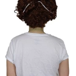 HPO Womens Renaissance Lady Wig | Super Size Historical Brown Wig Women's 11 HPO Womens Renaissance Lady Wig | Super Size Historical Brown Wig Women's