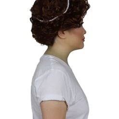 HPO Womens Renaissance Lady Wig | Super Size Historical Brown Wig Women's 12 HPO Womens Renaissance Lady Wig | Super Size Historical Brown Wig Women's