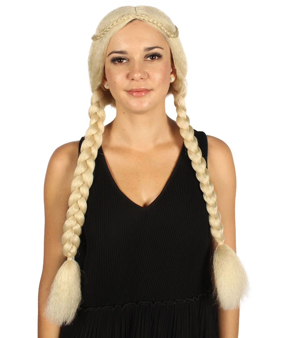 HPO Womens Renaissance Girl Wig | Party Ready Fancy Cosplay Halloween Wig | Premium Breathable Capless Cap 2 HPO Womens Renaissance Girl Wig | Party Ready Fancy Cosplay Halloween Wig | Premium Breathable Capless Cap