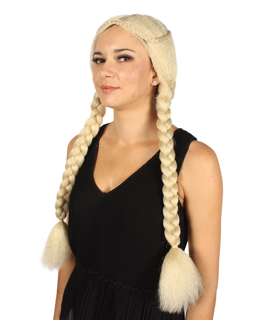 HPO Womens Renaissance Girl Wig | Party Ready Fancy Cosplay Halloween Wig | Premium Breathable Capless Cap 3 HPO Womens Renaissance Girl Wig | Party Ready Fancy Cosplay Halloween Wig | Premium Breathable Capless Cap