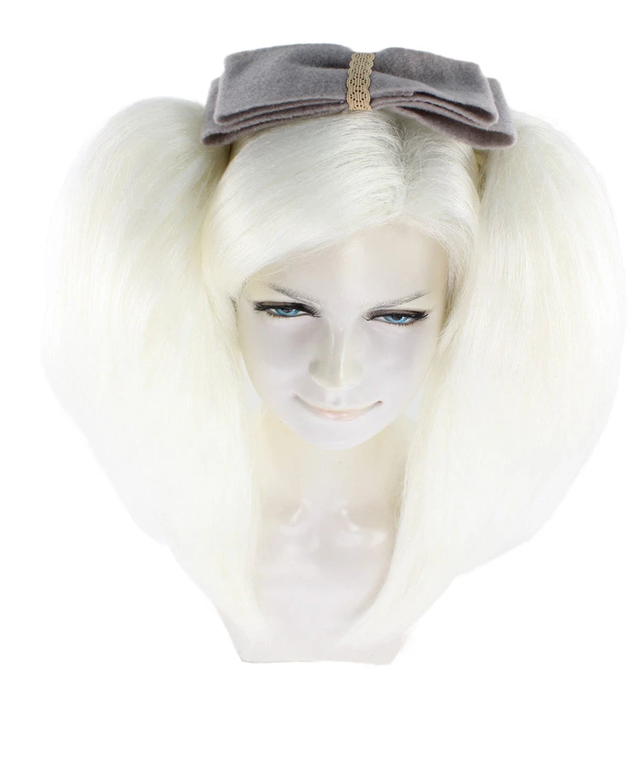 HPO Women's Womens White Style Wig | Party Ready Fancy Cosplay Halloween Wig | Premium Breathable Capless Cap 7 HPO Women's Womens White Style Wig | Party Ready Fancy Cosplay Halloween Wig | Premium Breathable Capless Cap