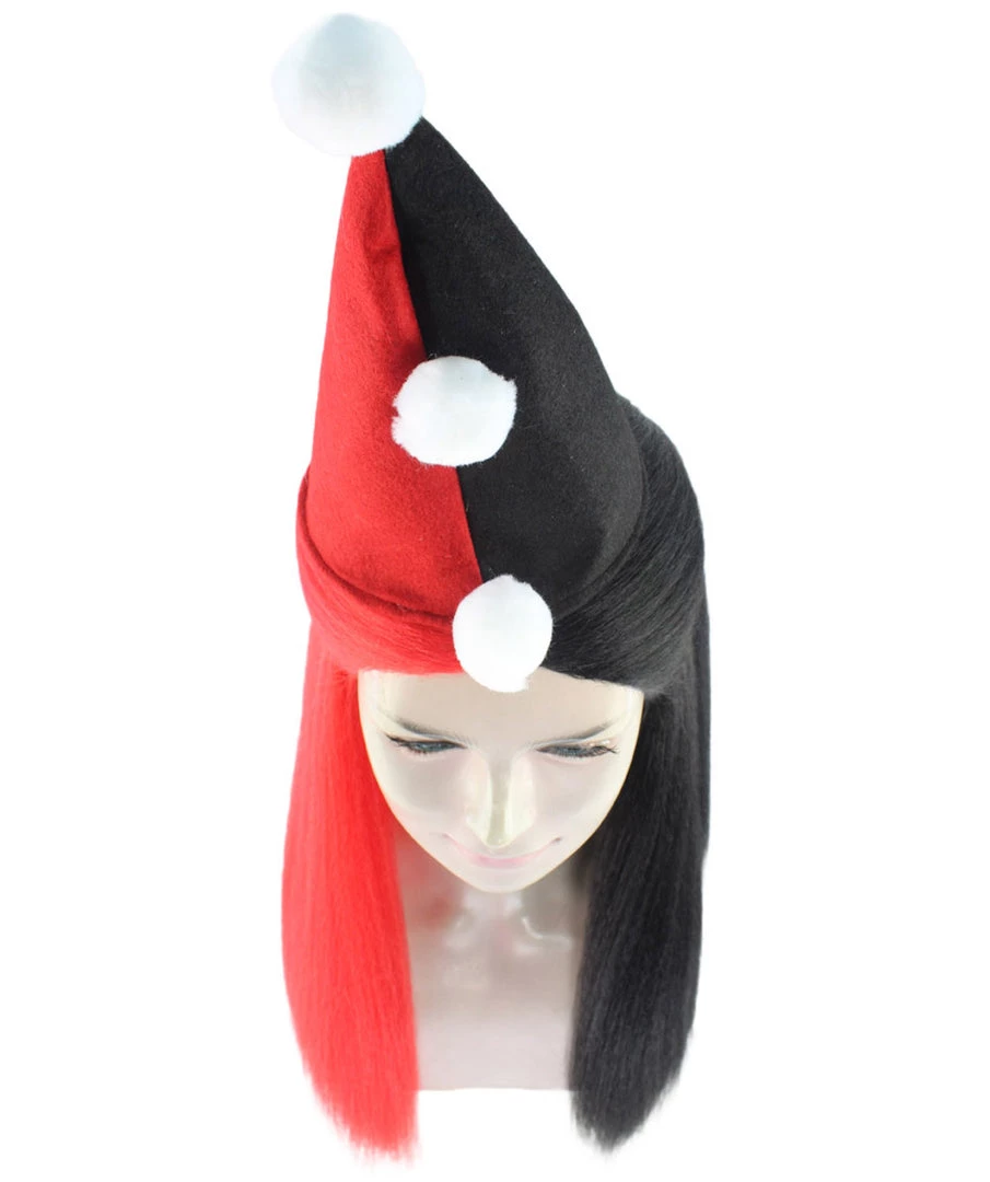 HPO Women's Womens Clown Girl Styles Wig With Hat | Character Cosplay Halloween Wig | Premium Breathable Capless Cap 7 HPO Women's Womens Clown Girl Styles Wig With Hat | Character Cosplay Halloween Wig | Premium Breathable Capless Cap