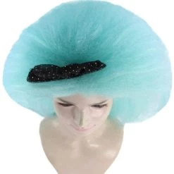 HPO Women's Womens Clown Wig With Bow | Jumbo Super Size Wig | Premium Breathable Capless Cap