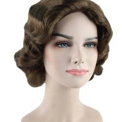 HPO Womens Mary Nanny Wig | Dark Brown Short Cartoon Wig | Premium Breathable Capless Cap 14 HPO Womens Mary Nanny Wig | Dark Brown Short Cartoon Wig | Premium Breathable Capless Cap