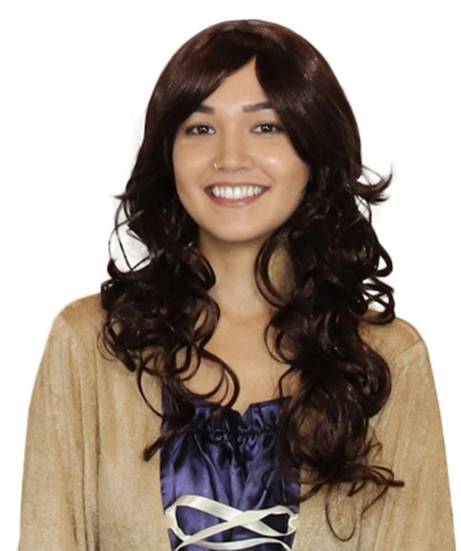 HPO Women's Womens Long Curly Super Model Wig | Natural Looking Fancy Wig Premium Breathable Capless Cap 1 HPO Women's Womens Long Curly Super Model Wig | Natural Looking Fancy Wig Premium Breathable Capless Cap