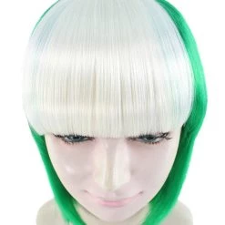 FLAGWIGS Women Patriotic Nigeria Flag Bob Wig | Premium Breathable Capless Cap