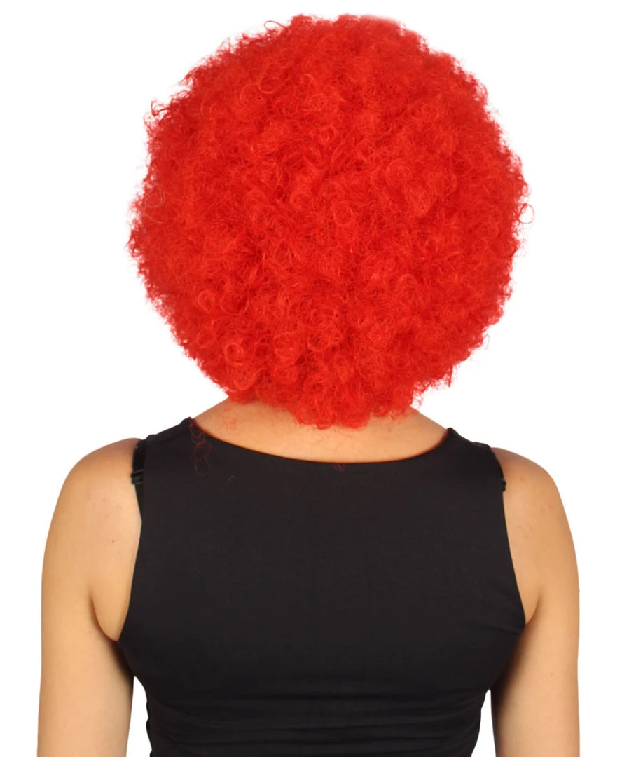 FLAGWIGS Denmark Flag Sport Afro Wig | National Pride Red Halloween Wig 5 FLAGWIGS Denmark Flag Sport Afro Wig | National Pride Red Halloween Wig