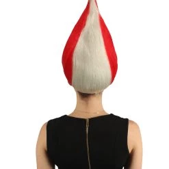 FLAGWIGS Women's Peru Flag Sports Troll Wig | Premium Breathable Capless Cap