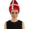 FLAGWIGS Women's Denmark Flag Sports Troll Wig | Premium Breathable Capless Cap
