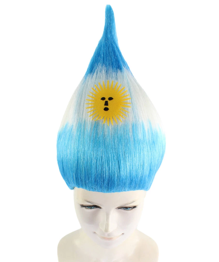 FLAGWIGS Women's Flag Troll Wigs | Cosplay Argentina | Halloween Wigs | Premium Breathable Capless Cap 8 FLAGWIGS Women's Flag Troll Wigs | Cosplay Argentina | Halloween Wigs | Premium Breathable Capless Cap