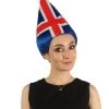 FLAGWIGS Iceland Flag Sport Troll Wig | National Pride Red Blue White Wig | Premium Breathable Capless Cap