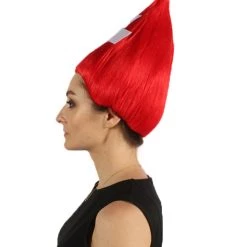 FLAGWIGS Women's Switzerland Flag Sport Troll Wig | Premium Breathable Capless Cap