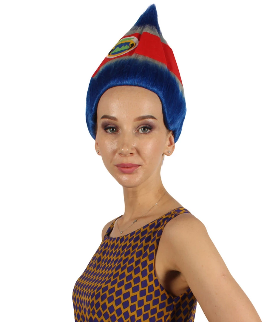 FLAGWIGS Women's Flag Troll Wigs | Costa Rica | Patriotic Character Cosplay Halloween Wigs | Premium Breathable Capless Cap 3 FLAGWIGS Women's Flag Troll Wigs | Costa Rica | Patriotic Character Cosplay Halloween Wigs | Premium Breathable Capless Cap
