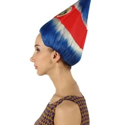 FLAGWIGS Women's Flag Troll Wigs | Costa Rica | Patriotic Character Cosplay Halloween Wigs | Premium Breathable Capless Cap 15 FLAGWIGS Women's Flag Troll Wigs | Costa Rica | Patriotic Character Cosplay Halloween Wigs | Premium Breathable Capless Cap