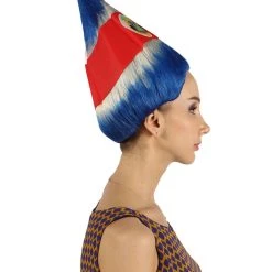 FLAGWIGS Women's Flag Troll Wigs | Costa Rica | Patriotic Character Cosplay Halloween Wigs | Premium Breathable Capless Cap 17 FLAGWIGS Women's Flag Troll Wigs | Costa Rica | Patriotic Character Cosplay Halloween Wigs | Premium Breathable Capless Cap