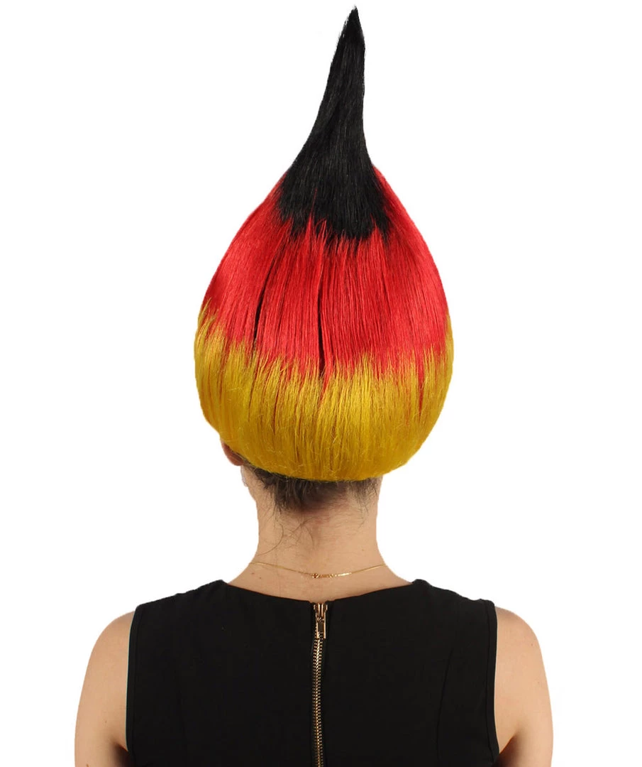 FLAGWIGS Women's Flag Troll Wigs | Germany | National Pride Halloween Wigs | Premium Breathable Capless Cap 5 FLAGWIGS Women's Flag Troll Wigs | Germany | National Pride Halloween Wigs | Premium Breathable Capless Cap