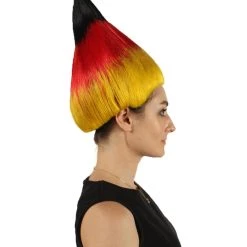 FLAGWIGS Women's Flag Troll Wigs | Germany | National Pride Halloween Wigs | Premium Breathable Capless Cap 15 FLAGWIGS Women's Flag Troll Wigs | Germany | National Pride Halloween Wigs | Premium Breathable Capless Cap