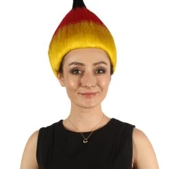FLAGWIGS Women's Flag Troll Wigs | Germany | National Pride Halloween Wigs | Premium Breathable Capless Cap