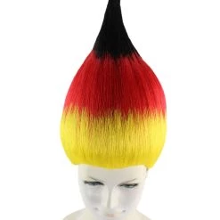 FLAGWIGS Women's Flag Troll Wigs | Germany | National Pride Halloween Wigs | Premium Breathable Capless Cap 17 FLAGWIGS Women's Flag Troll Wigs | Germany | National Pride Halloween Wigs | Premium Breathable Capless Cap