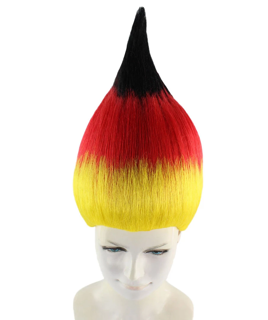 FLAGWIGS Women's Flag Troll Wigs | Germany | National Pride Halloween Wigs | Premium Breathable Capless Cap 8 FLAGWIGS Women's Flag Troll Wigs | Germany | National Pride Halloween Wigs | Premium Breathable Capless Cap