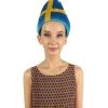 FLAGWIGS Sweden Flag Wig | Sport Troll Wig | Premium Breathable Capless Cap Women's