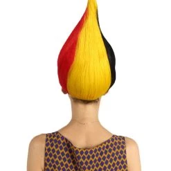 FLAGWIGS Belgium Flag Sport Troll Wig | Premium Breathable Capless Cap Women's