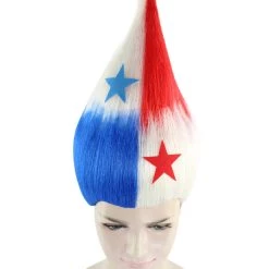 FLAGWIGS Women's Panama Flag Sport Troll Wig | Premium Breathable Capless Cap