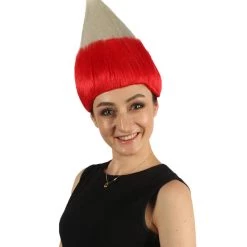 FLAGWIGS Poland Flag Sport Troll Wig | Premium Breathable Capless Cap
