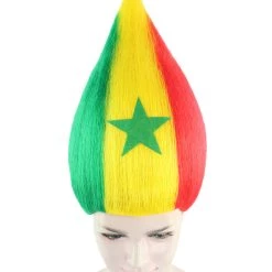 FLAGWIGS Women's Senegal Flag Sport Troll Wig | Premium Breathable Capless Cap 15 FLAGWIGS Women's Senegal Flag Sport Troll Wig | Premium Breathable Capless Cap