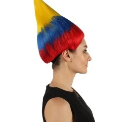 FLAGWIGS Colombia Flag Sport Troll Wig | Premium Breathable Capless Cap Women's