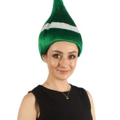 FLAGWIGS Nigeria Flag Sport Troll Wig | Premium Breathable Capless Cap Women's