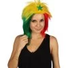 FLAGWIGS Women's Senegal Flag Sport Mullet Wig | Premium Breathable Capless Cap