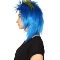 FLAGWIGS Women's Sweden Flag Sport Mullet Wig | Yellow Blue Colorful Party Wig | Premium Breathable Capless Cap 10 FLAGWIGS Women's Sweden Flag Sport Mullet Wig | Yellow Blue Colorful Party Wig | Premium Breathable Capless Cap