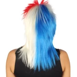 FLAGWIGS Panama Flag Sport Mullet Wig | Premium Breathable Capless Cap Women's 11 FLAGWIGS Panama Flag Sport Mullet Wig | Premium Breathable Capless Cap Women's