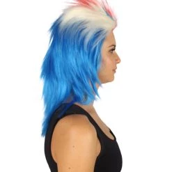 FLAGWIGS Panama Flag Sport Mullet Wig | Premium Breathable Capless Cap Women's 12 FLAGWIGS Panama Flag Sport Mullet Wig | Premium Breathable Capless Cap Women's