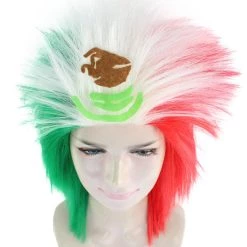 FLAGWIGS Flag Sport Mullet Wig | National Pride Sport Wig | Premium Breathable Capless Cap