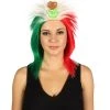 FLAGWIGS Flag Sport Mullet Wig | National Pride Sport Wig | Premium Breathable Capless Cap