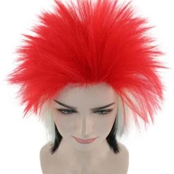 FLAGWIGS Women's Poland Flag Sport Mullet Wig | Premium Breathable Capless Cap