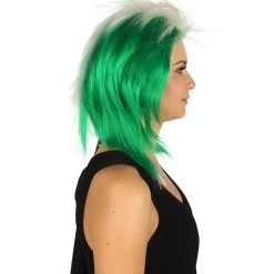 FLAGWIGS Nigeria Flag Sport Mullet Wig | Premium Breathable Capless Cap Women's