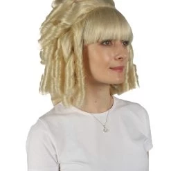 HPO Womens Colonial Historical Blonde Curly Wig | Premium Breathable Capless Cap 14 HPO Womens Colonial Historical Blonde Curly Wig | Premium Breathable Capless Cap